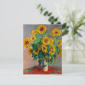 Monet Sunblumen Einladung (Stehend Vorderseite)