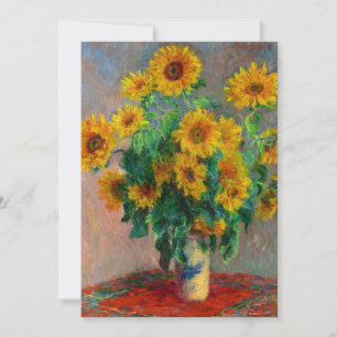 Monet Sunblumen Einladung