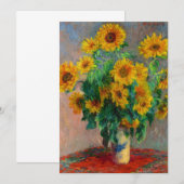 Monet Sunblumen Einladung (Vorne/Hinten)