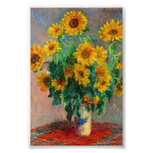 Monet Sunblumen Fotodruck (Vorne)