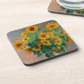 Monet Sunblumen Getränkeuntersetzer (Linke Seite)