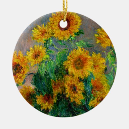 Monet Sunblumen Keramik Ornament (Vorne)