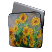 Monet Sunblumen Laptopschutzhülle (Vorderseite Links)