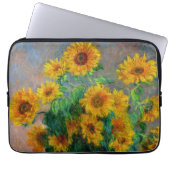 Monet Sunblumen Laptopschutzhülle (Vorderseite)
