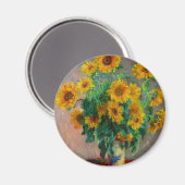 Monet Sunblumen Magnet (Vorderseite/Rückseite)