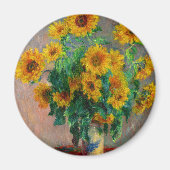 Monet Sunblumen Magnet (Vorne)