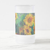 Monet Sunblumen Mattglas Bierglas (Mittel)