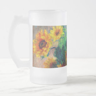 Monet Sunblumen Mattglas Bierglas