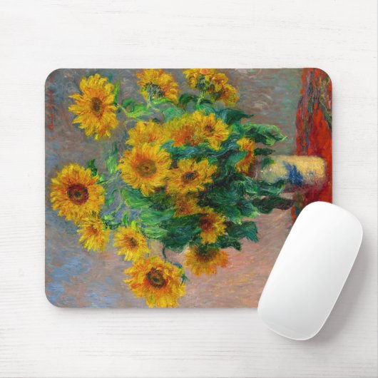 Monet Sunblumen Mousepad (Mit Mouse)