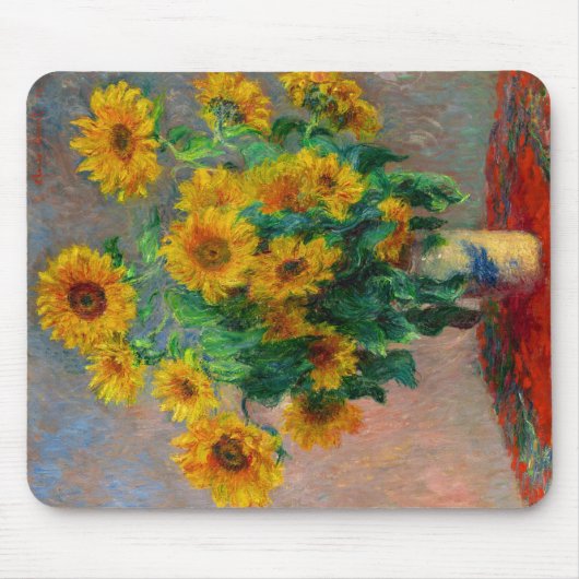 Monet Sunblumen Mousepad (Vorne)