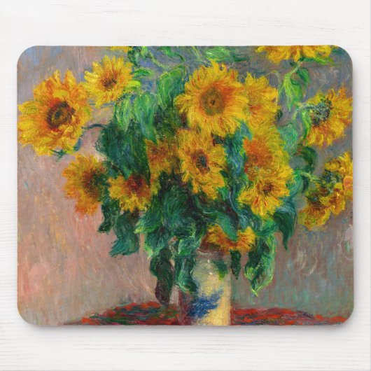 Monet Sunblumen Mousepad (Vorne)