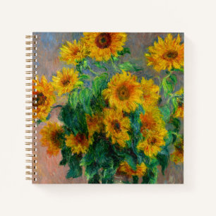 Monet Sunblumen Notizblock