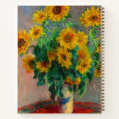 Monet Sunblumen Notizblock (Rückseite)