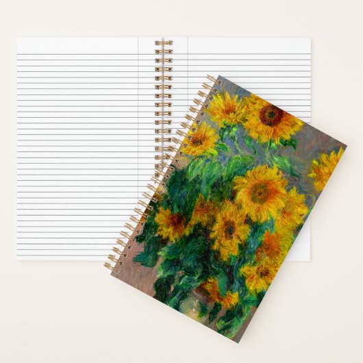 Monet Sunblumen Notizblock (Innen)