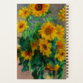 Monet Sunblumen Notizblock (Rückseite)