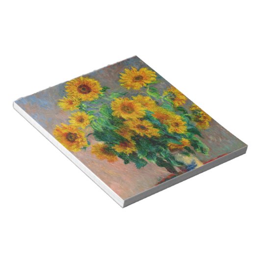 Monet Sunblumen Notizblock (angewinkelt)