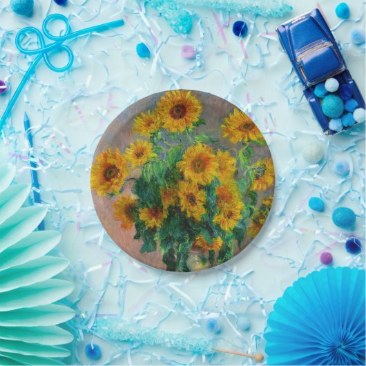 Monet Sunblumen Pappteller (Party)