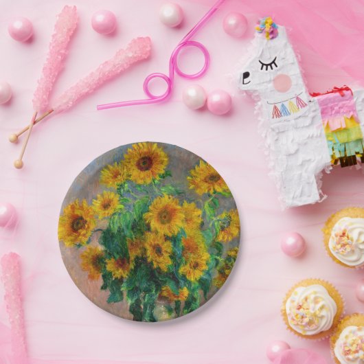 Monet Sunblumen Pappteller (Party)