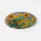 Monet Sunblumen Pappteller (Schrägansicht)