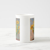 Monet Sunblumen Porzellantasse (Vorderseite)