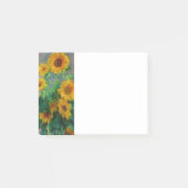 Monet Sunblumen Post-it Klebezettel (Vorderseite)
