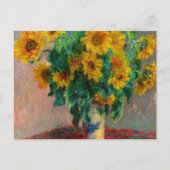 Monet Sunblumen Postkarte (Vorderseite)