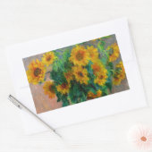 Monet Sunblumen Rechteckiger Aufkleber (Umschlag)