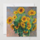 Monet Sunblumen Save The Date (Vorderseite)