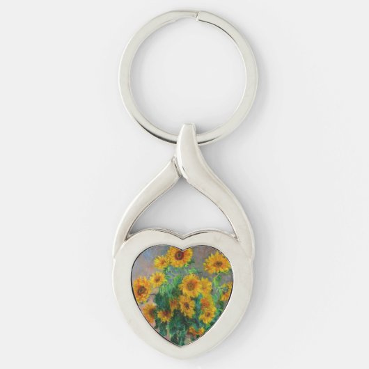 Monet Sunblumen Schlüsselanhänger (Vorderseite)
