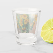 Monet Sunblumen Schnapsglas (Rückseite)
