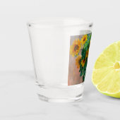 Monet Sunblumen Schnapsglas (Links)