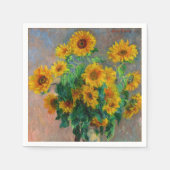 Monet Sunblumen Serviette (Vorderseite)