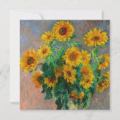 Monet Sunflowers Card (Vorderseite)