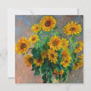 Monet Sunflowers Card