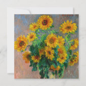 Monet Sunflowers Einladung (Vorderseite)