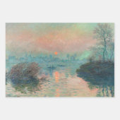 Monet Sunrise Marine Impressionismus Gemälde Geschenkpapier Set (Vorderseite 2)