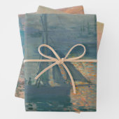 Monet Sunrise Marine Impressionismus Gemälde Geschenkpapier Set (Beispiel)