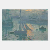 Monet Sunrise Marine Impressionismus Gemälde Geschenkpapier Set (Vorderseite)