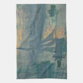 Monet Sunrise Marine Impressionismus Gemälde Geschirrtuch (Vertikal)