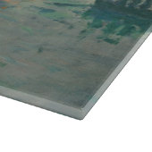 Monet Sunrise Marine Impressionismus Gemälde Schneidebrett (Ecke)