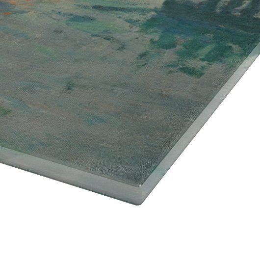 Monet Sunrise Marine Impressionismus Gemälde Schneidebrett (Ecke)