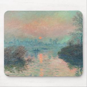 Monet Sunset Fine Art Impressionist Malerei Mousepad