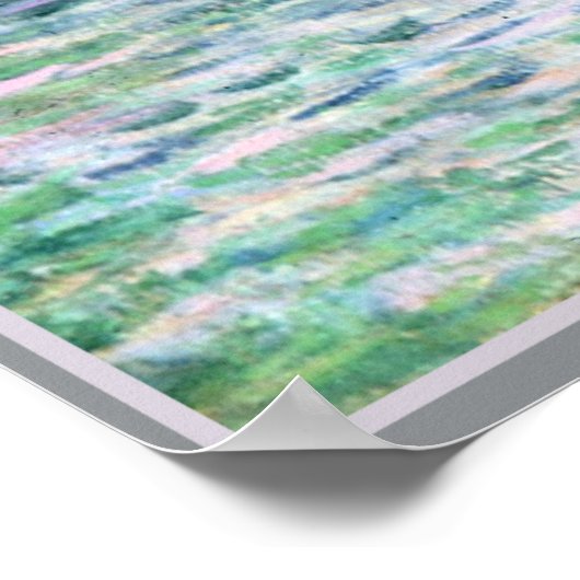 Monet - Sunset in Pourville Poster (Ecke)