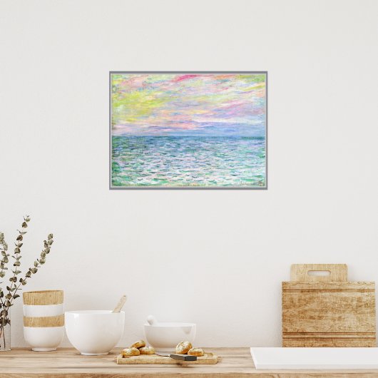 Monet - Sunset in Pourville Poster (Küche)