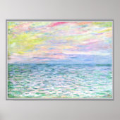 Monet - Sunset in Pourville Poster (Vorne)