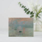 Monet Sunset Postkarte (Stehend Vorderseite)