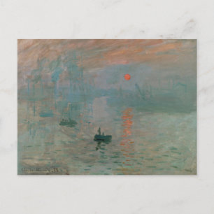 Monet Sunset Postkarte