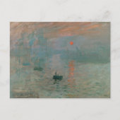 Monet Sunset Postkarte (Vorderseite)