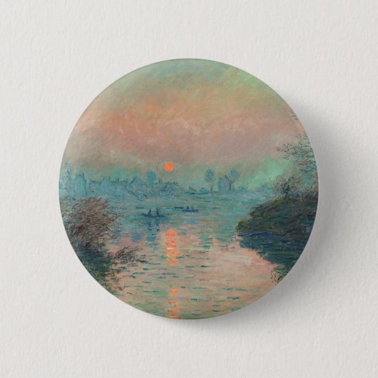 Monet Sunset Seine Frische Pasta machen Button (Vorderseite)