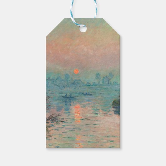 Monet Sunset Seine Frische Pasta machen Geschenkanhänger (Vorderseite)